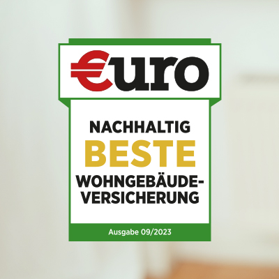 Nachhaltig und sicher EURO-Siegel für die beste nachhaltige Wohngebäudeversicherung von September 2024