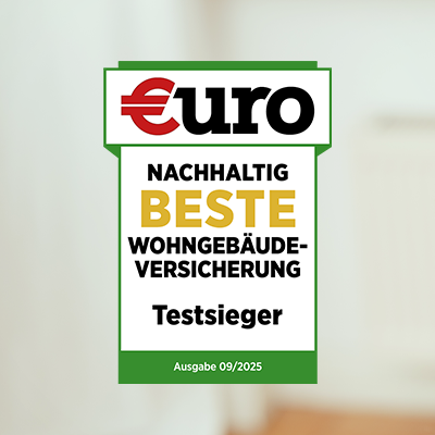 Euro-Siegel Beste nachhaltige Wohngebäudeversicherung von September 2025