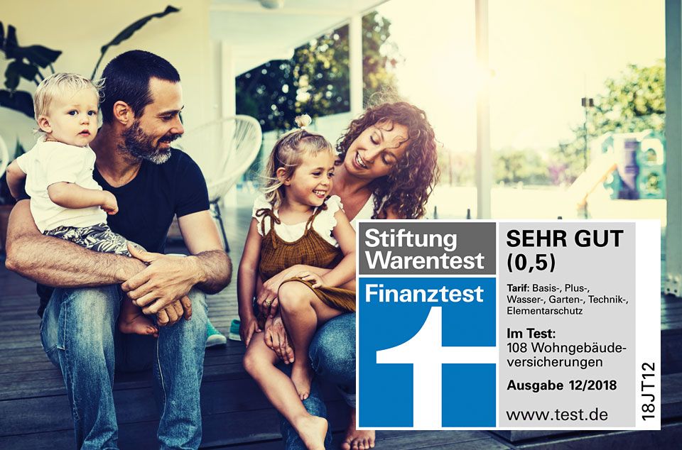 Finanztest: "Sehr gut" für unsere Wohngebäudeversicherung!