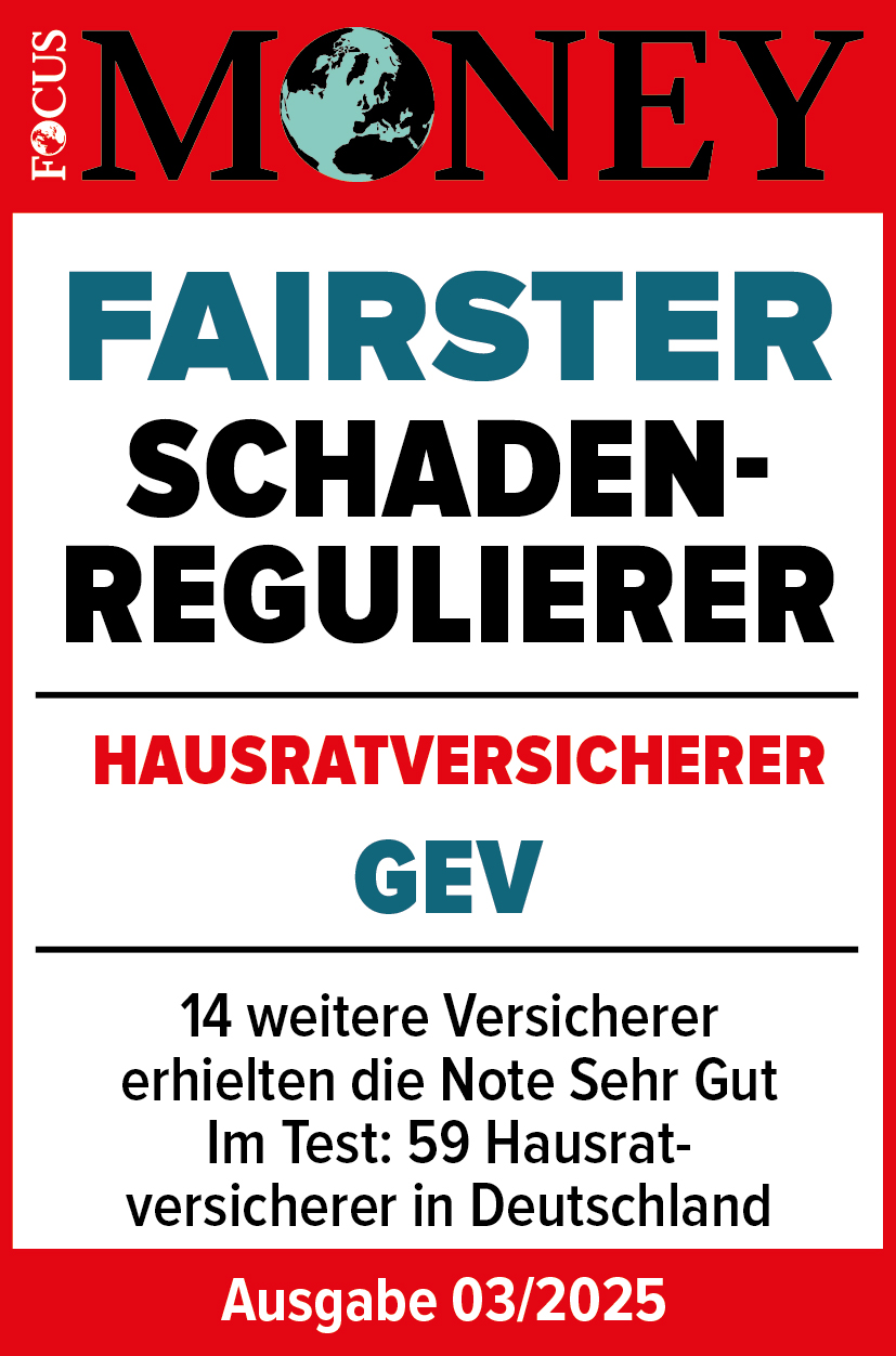 FocusMoney (03/25): Fairster Schadenregulierer – Hausratversicherer GEV.