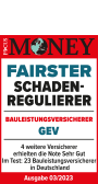 Auszeichnungen - Siegel von Focus Money - Bauleistungsversicherung 2023
