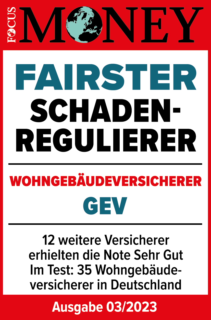 Auszeichnungen - Siegel von Focus Money - Wohngebäudeversicherung 2023