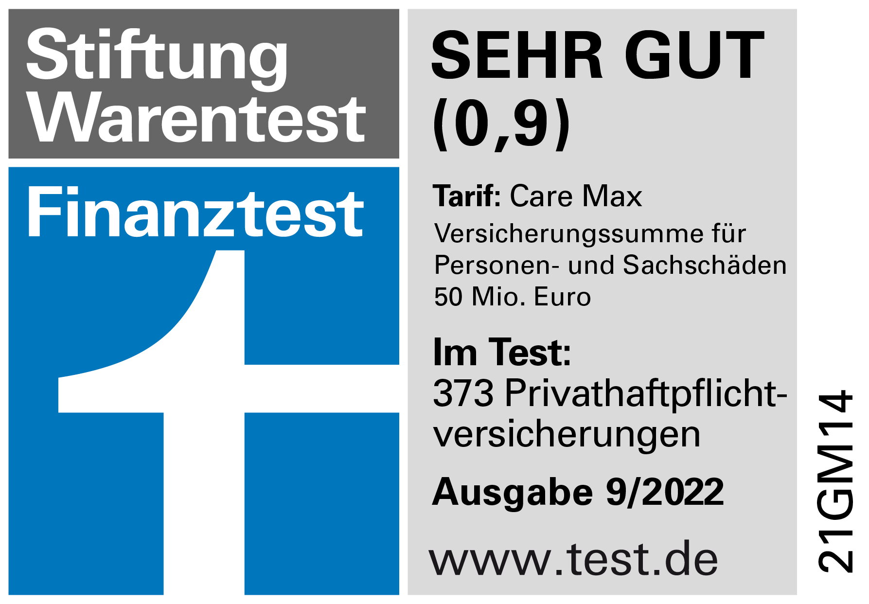 Auszeichnungen - Siegel von Stiftung Warentest