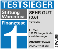 Auszeichnungen - Siegel von Stiftung Warentest 2023